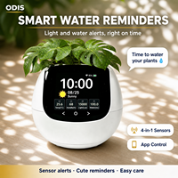 Pot de fleurs intelligent ODIS Smart Ai avec capteur Ai, écran LCD, arrosage automatique et surveillance pour intérieur.