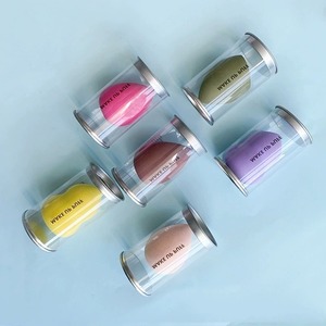 Éponge de maquillage sans latex, multicolores, douce, pour application humide ou sèche du fond de teint, éponge cosmétique en forme d'œuf pour crème liquide - Product Image 1