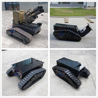 Guoxing plt1000 châssis de robot sur chenilles plate-forme de base de robot châssis ugv