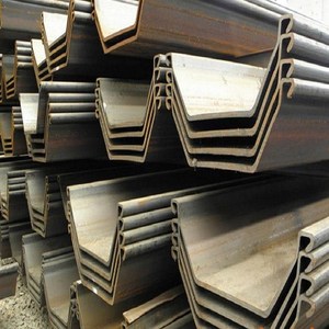 Fournisseur chinois <span class=keywords><strong>Larssen</strong></span> Type 2 Sheetpile Profilé en acier U Palplanches en acier laminées à chaud avec des services de découpe et de soudage - Product Image 1