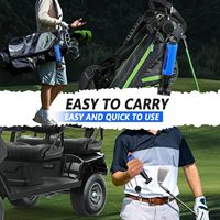 Brosse de nettoyage pour clubs de golf, accessoires de nettoyage pour clubs de golf et nettoyeur de rainures avec mousqueton rétractable