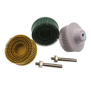 PEXMIENTAS-Ruedas de pulido, taladro eléctrico, disco de cerdas radiales, cepillo abrasivo de goma de <span class=keywords><strong>esmeril</strong></span> para eliminación de óxido de aluminio, hierro y acero - Product Image 4