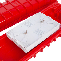 Heavy Duty 96 Cores FTTH Inline Splice Closure 8 Trays Mechanical Sealing Waterproof PP Material Temperature Range Fiber Optic