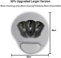 Alas Mouse Ergonomis Lucu dengan Penyangga Pergelangan Tangan, Nyaman, Anti-Selip, Alas PU, untuk Rumah, Kantor, Gaming, Laptop, Komputer, Pereda Nyeri, Tersedia