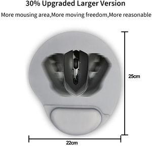 Alfombrilla de ratón bonita y ergonómica con soporte para muñeca, cómoda Base antideslizante de PU para juegos de oficina en casa y ordenadores portátiles, alivio del dolor - Product Image 2