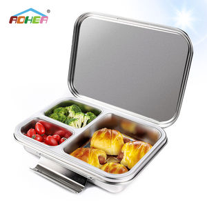 Aohea OEM ODM Boîte à lunch en acier inoxydable 304 pour enfants et adultes Boîte à bento ODM à 3 compartiments - Product Image 5