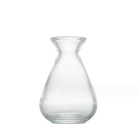 FJ GBA-039 Décoration d'intérieur – Bouteille vide en verre transparent de 140 ml à large ouverture pour diffuseur de parfum et d'aromathérapie