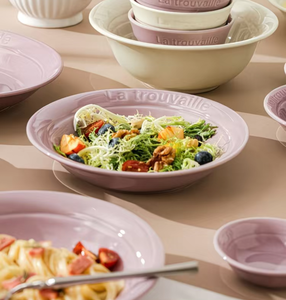 Professional Manufacturer Purple French Style Dinner <b>Set</b> White Ceramic Tableware <b>Microwave</b> Safe Dishwasher Safe - Product Image 6