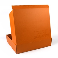 Boîte d'expédition en carton ondulé orange personnalisée avec impression UV pour cosmétiques, vêtements, cadeaux, emballage d'expédition