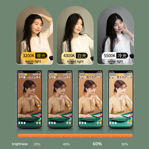 Panneau lumineux LED 3200K-5500K, éclairage photographique, lumière d'appoint vidéo portable pour la photographie, la prise de vue, les selfies, lampe pour appareil <span class=keywords><strong>photo</strong></span> - Product Image 3