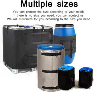 Kit de Calentador de Tambor de Doble Barril de Alta Potencia 2000W, Manta Térmica para Tambores de 55 Galones con Termostato Ajustable de 0-190 °C - Product Image 5