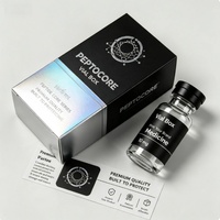Étiquette autocollante personnalisée pour flacon de peptide de 5 ml, boîte de rangement de luxe personnalisée pour flacon d'ampoule de soin de la peau