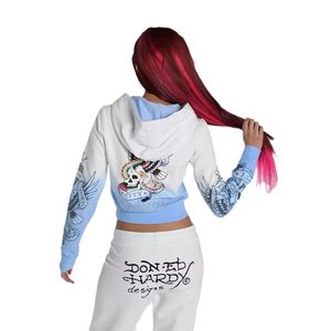 Ensembles Femme Y2K Ombré 2026 – Ensemble Deux Pièces Graphique Tatouage – Vêtements Femme – Sweat à Capuche Court Zippé et Pantalon Évasé – Ensembles Vintage pour Femme - Product Image 4