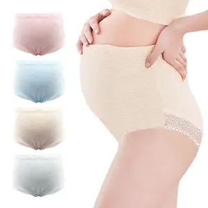 Woman high waist underwear cotton Nahtlose maternity underwear pantaleta para embarazada underpants maternity woman's panties