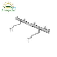 Support de montage de panneaux solaires non réglable avec crochets pour toitures en tuiles – Système de fixation solaire