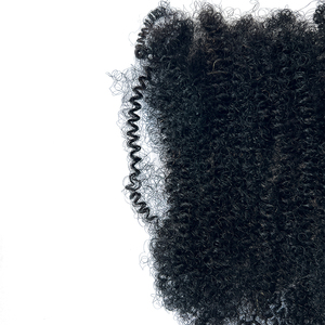 Cabello humano <span class=keywords><strong>Afro</strong></span> Kinky Cabello a granel preestirado para peinado natural/Uso diario/Aspecto natural 30 g/paquete Fácil de instalar - Product Image 5