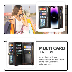Étui de téléphone multifonctionnel H1 en matériau cristallin, entièrement fait à la main, avec bracelet magnétique en cuir pour 16 15 14 Pro Max - Product Image 4