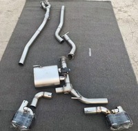 Tuyaux d'échappement arrière en acier inoxydable LK Performance Racing avec silencieux à valve et embouts d'échappement, ajustement direct pour BMW M3 E46 E90