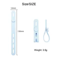 Multi attaches de câble en silicone lavables avec boucle de verrouillage Conception de cordon réutilisable Courroies de câble en silicone pour écouteurs