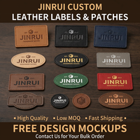 Étiquettes en cuir noir écologiques personnalisées avec logo gaufré, en rouleau rectangulaire, pour vêtements, accessoires de mode, patch en cuir de marque OEM