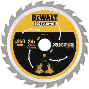DEWALT - DT99573-QZ XR FLEXVOLT 250 mm <b>Blade</b> for Cordless <b>Mitre</b> <b>Saw</b> - EAN 5035048542354 <b>BLADES</b> AND CUT DISCS <b>BLADES</b> FOR CROPPERS - Product Image 1