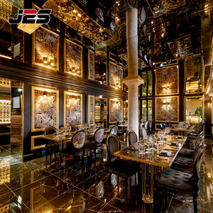 مجموعة أثاث مطعم عصرية صديقة للبيئة J2S، كراسي منسوجة بالحبال مع طاولات خشبية للمشاريع الخارجية في البارات والمقاهي والفنادق والحدائق - Product Image 3