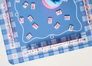 Alas Permainan Mahjong & Poker Seri Miss GINGHAM dari Bahan Lumpur Diatom, Ukuran 31.5 inci*31.5 inci, untuk Mahjong Amerika & Permainan Poker - Product Image 2