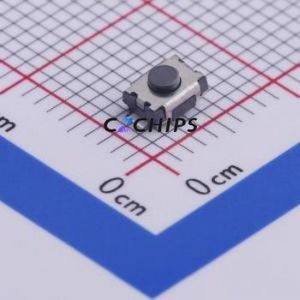 TS-1088C-02026 Tactile Switch SMD,3x4mm Switch Single Pole Single Throw Round Button Vertical Mount 4mm - Product Image 1