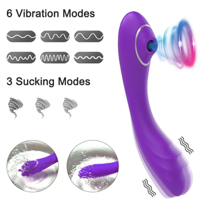 प्यारा लड़की योनि मालिश नरम सिलिकॉन योनि Dildo के Vibrators चूसने थरथानेवाला महिला Masturbator 6 गति सेक्स खिलौने - Product Image 2