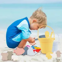 ของเล่นเด็ก2022ถังทรายของเล่นชายหาดซิลิโคน Bpa ฟรีเด็กกลางแจ้งทะเลสัตว์รูปร่างชายหาดของเล่นทรายชุด
