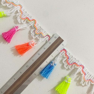 45Mm DIY May Dệt Quần Áo <span class=keywords><strong>Polyester</strong></span> Ren Ruy Băng Dệt Kim Dân Tộc Rèm Trang Phục Tôn Tạo Trimmg Thủ Công Tua Rìa Trim - Product Image 2