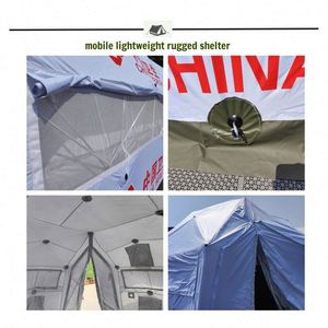 Hot-sale Portable Large PVC Steel <b>Frame</b> Single Layer Drash <b>Tent</b> for 20 Person Disaster Relief Waterproof Emergency Shelter - Product Image 2