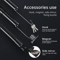 Caméra endoscopique industrielle avec écran 24 IPS HD1080P, pour inspection de canalisations et égouts, étanche IP67, LED, 2600mAh, pour inspection automobile