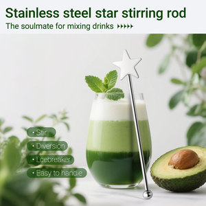 Bán buôn Cocktail sự gian lận dính cà phê khuấy tái sử dụng thép không gỉ kim loại gậy cho pha Trộn Cà Phê Cocktail uống Kem - Product Image 3