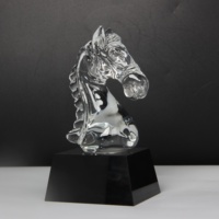 Trophée en cristal, ornements d'animaux, cheval, cadeaux d'affaires, artisanat, souvenir, décoration de salon