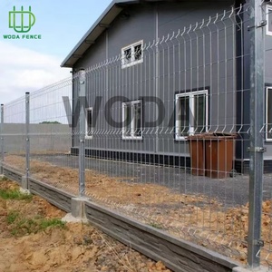 Personalizado galvanizado soldado 3D malla de alambre curvo <span class=keywords><strong>barato</strong></span> verde Pvc-coated acero melocotón poste valla de jardín - Product Image 2