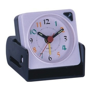 Mini Flap Desk <b>Clock</b> Quartz Analog Alarm <b>Clock</b> Snooze <b>Night</b> <b>Light</b> Color Changing Voice Dial for RV Travel - Product Image 3