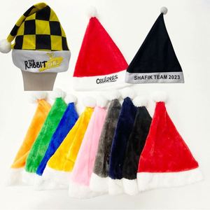 Chapeaux de Noël personnalisés avec logo promotionnel, multicolores, classiques, courts, en feutre, amusants, originaux, doux, personnalisés - Product Image 6
