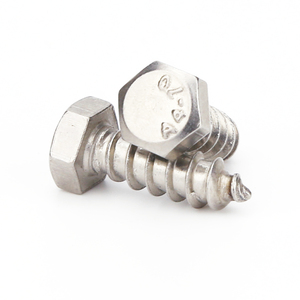 Tornillos para Madera Totalmente Roscados de Dientes Gruesos, Cabeza <span class=keywords><strong>Hexagonal</strong></span> de Acero Inoxidable, Autoperforantes, Clase 6, Métricos - Product Image 6