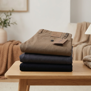 <span class=keywords><strong>Pantaloni</strong></span> da <span class=keywords><strong>Uomo</strong></span> Primavera Autunno 2026 Personalizzati in Fabbrica, Casual in <span class=keywords><strong>Cotone</strong></span> Multifunzionali Ricamati, Vestibilità Larga 100% <span class=keywords><strong>Cotone</strong></span> con Elastico in Vita - Product Image 5