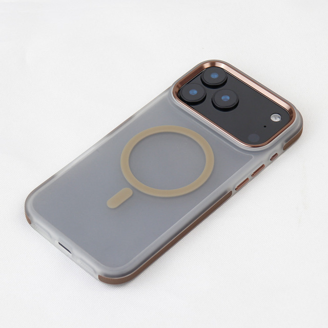 Magnetic Matte Full Protection Phone Case for Samsung and Iphone, INS Style Light Luxury Luxury Back Cover