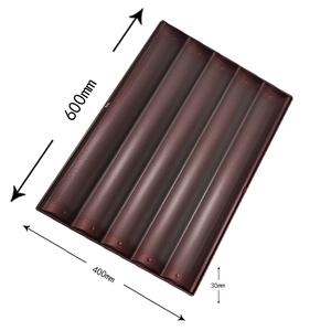 Non Stick Bánh Mì Pháp Đục Lỗ Khay Nhôm Thép 5 Groove <span class=keywords><strong>Baking</strong></span> Baguette Pan - Product Image 5