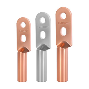 Connecteur de câble à double trou en cuivre DT, borne de câblage 25/50/70/90 mm², 16 fils étamés pour circuits électriques - Product Image 1