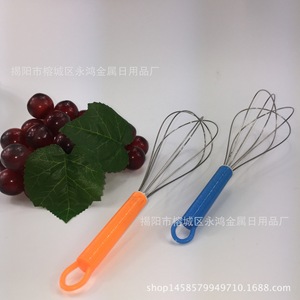 Stainless Steel Hand Whisk <b>Plastic</b> Handle <b>Egg</b> Beater Baking Tool Dishwasher Safe Jieyang Origin - Product Image 4