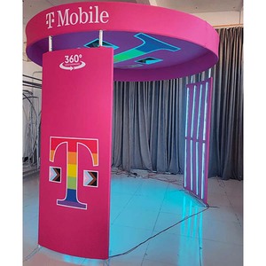 Cabina de Fotos Portátil Octogonal para Selfies, Venta Caliente 2026, Alquiler Comercial, Cabina de Fotos 360 con Fondo Personalizado con Logotipo - Product Image 2