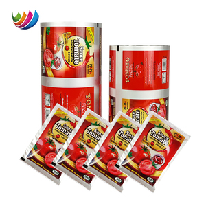 Rouleau de Film Sachet de Ketchup de <span class=keywords><strong>Tomate</strong></span> Imprimé Personnalisé Plastique 2g-500g Sachets de Pâte de <span class=keywords><strong>Tomate</strong></span> en Feuille <span class=keywords><strong>d</strong></span>'Aluminium Laminé - Product Image 6