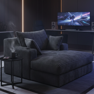 Moderne relaxfauteuil, sectionele set, vacuüm gecomprimeerde bubbelvloerbank, stoffen slaapbank voor woonkamermeubilair - Product Image 4