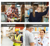 Escáner de código de barras Android 2025 5000mAh portátil resistente Android 14 PDA 4G Wi-Fi datos RFID inventario 1D/2D/QR escáner de inventario