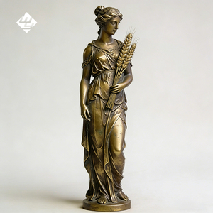 Statue de déesse grecque grandeur nature personnalisée, <span class=keywords><strong>en</strong></span> bronze et cuivre, sculpture de dame des quatre <span class=keywords><strong>saisons</strong></span>, décoration de jardin extérieur, directement de l'usine - Product Image 3