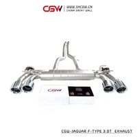 CGW de pièces d'auto de qualité supérieure soupape d'échappement silencieux conseils de tuyauterie pour Jaguar f-type 3.0T Catback système mon 2019